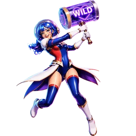 Astronaudinaine wild-haamriga